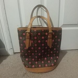 Authentic LV murakami cerises bucket bag